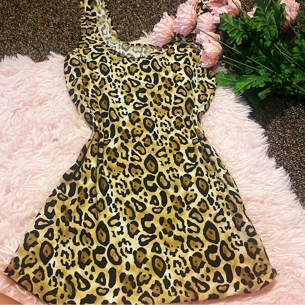 Vintage Y2K McBling Cheetah Print No Boundaries Tank Top Sz XS